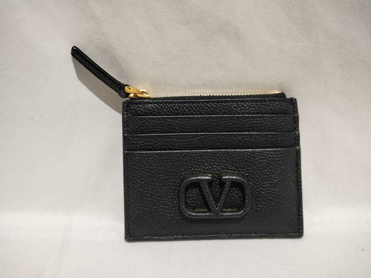 VALENTINO Coin Case with V Logo and Card Case