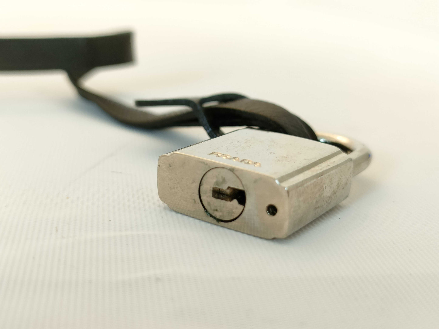 PRADA Name Tag x 1 with Crochet Cadena Other Accessories