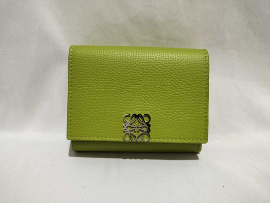 LOEWE Anagram Trifold Pebble Grain Wallet