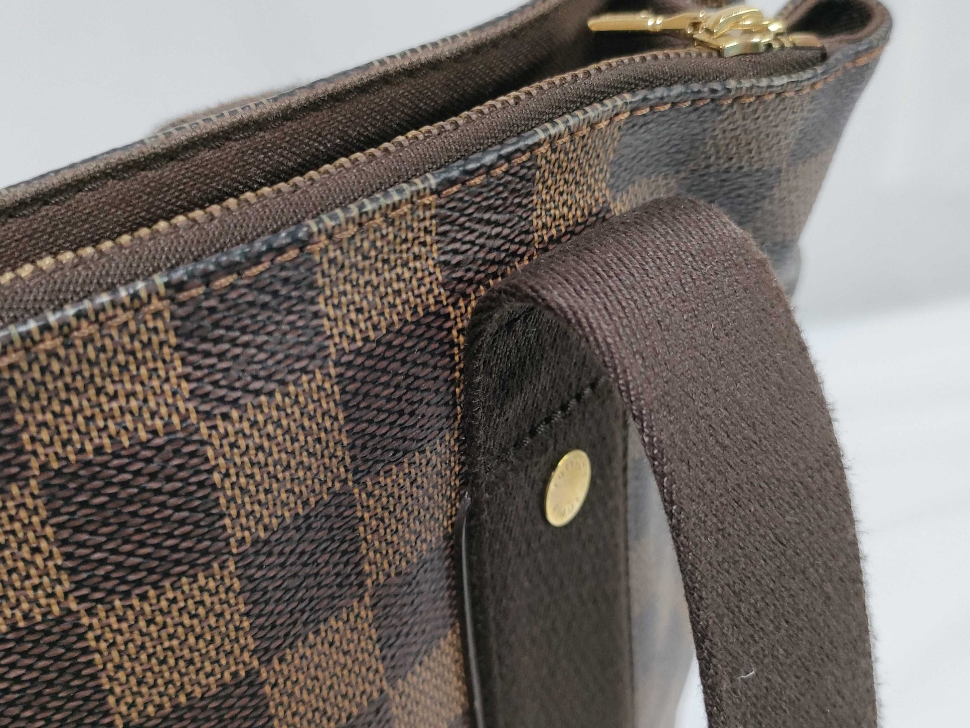 LOUIS VUITTON Damier N52006 Damier Cabas Bobur Tote Bag