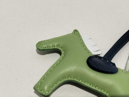 HERMES Rodeo Charm Z Stamp AM Green Charm