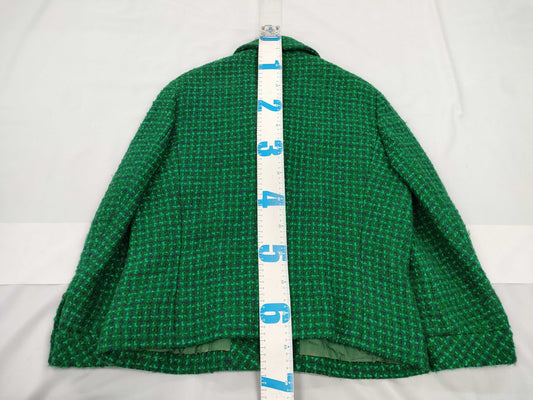CELINE Tweed Jacket Green Jacket