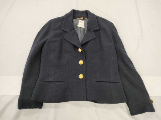 CELINE Tweed Jacket Navy Jacket