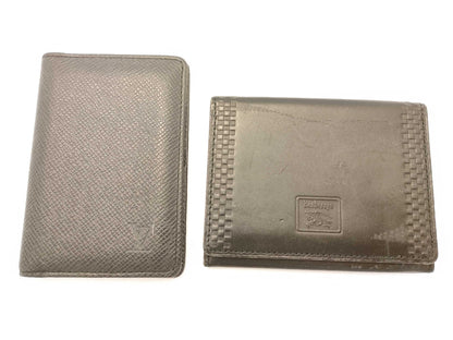 LOUIS VUITTON Taiga Organizer de Poche / Burberry Card Case Card Case, Pass Case, Business Card Case