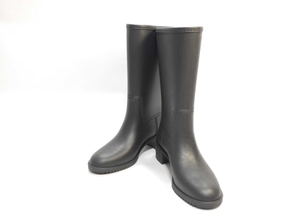 GUCCI Rubber Rain Boots/Black/GG/Boxed Rain Boots