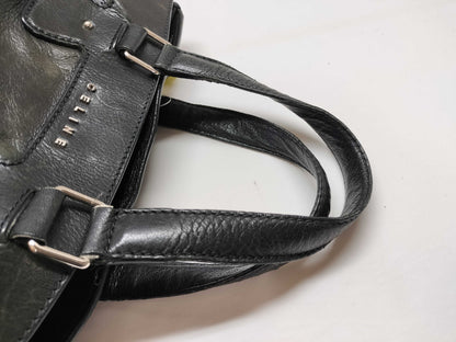 CELINE Leather Handbag Black Handbag