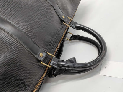 LOUIS VUITTON Epi Keepall 55 Noir Boston Bag M59142