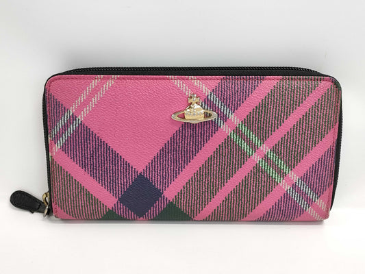 Vivienne Westwood Vivienne Westwood long wallet check pattern wallet