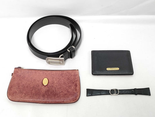 Cartier Burberry/Gucci Accessory Case/Belt/Strap Set Belt
