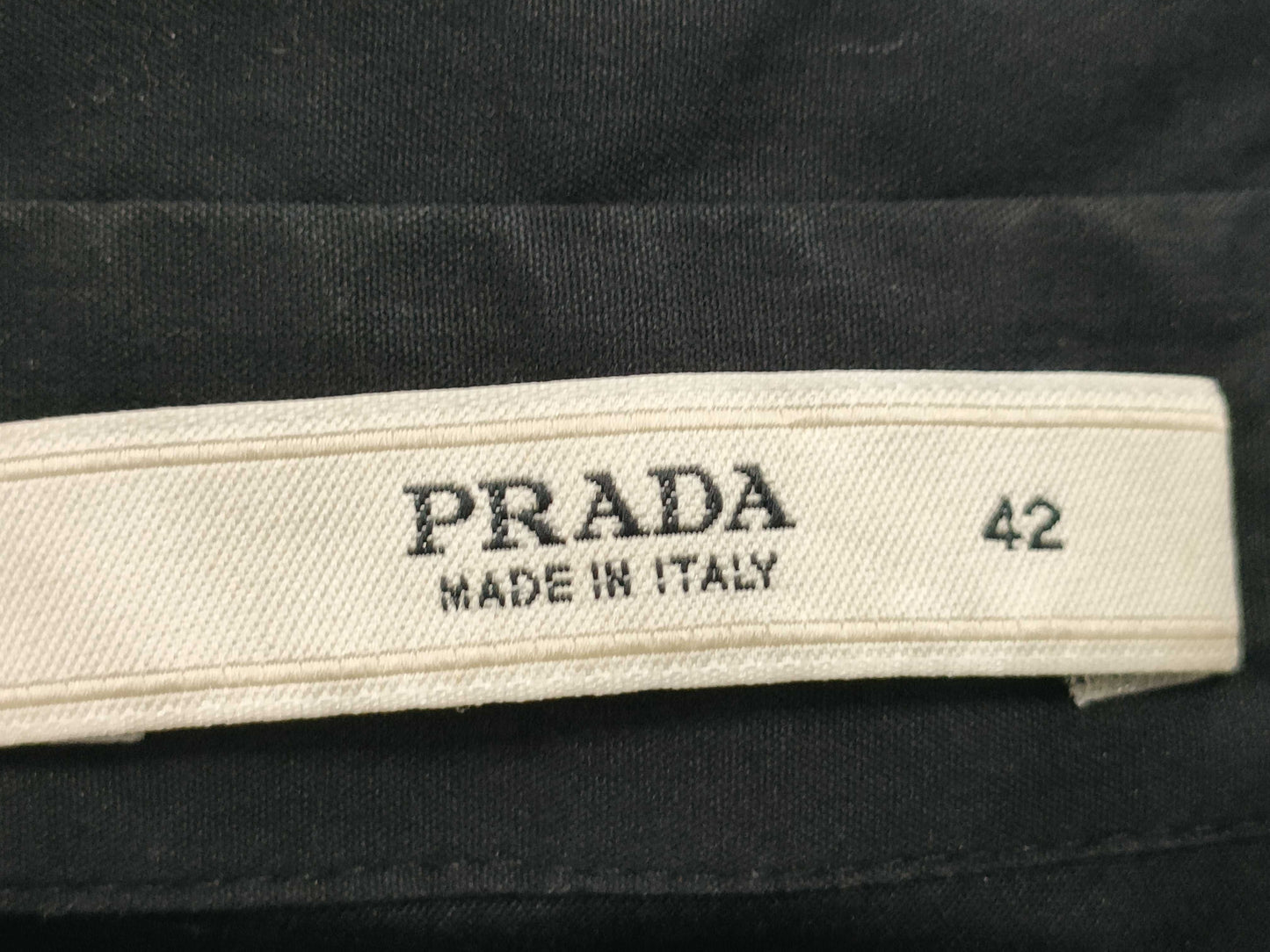 PRADA Short Sleeve Black Dress