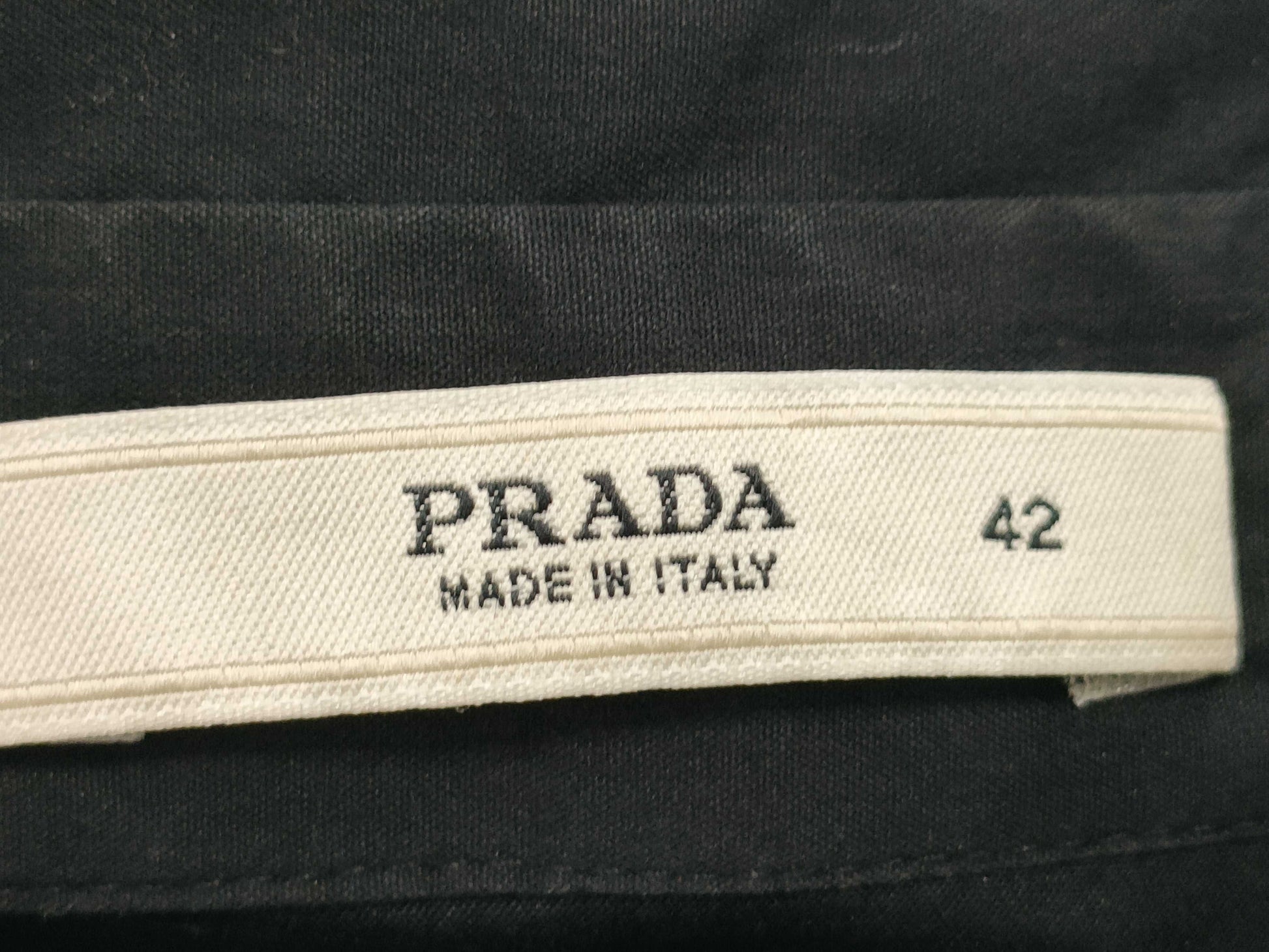 PRADA Short Sleeve Black Dress