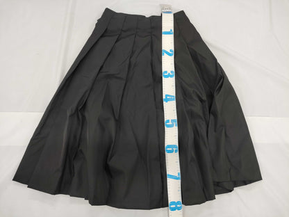 PRADA Skirt with nylon belt and triangle plate, black skirt