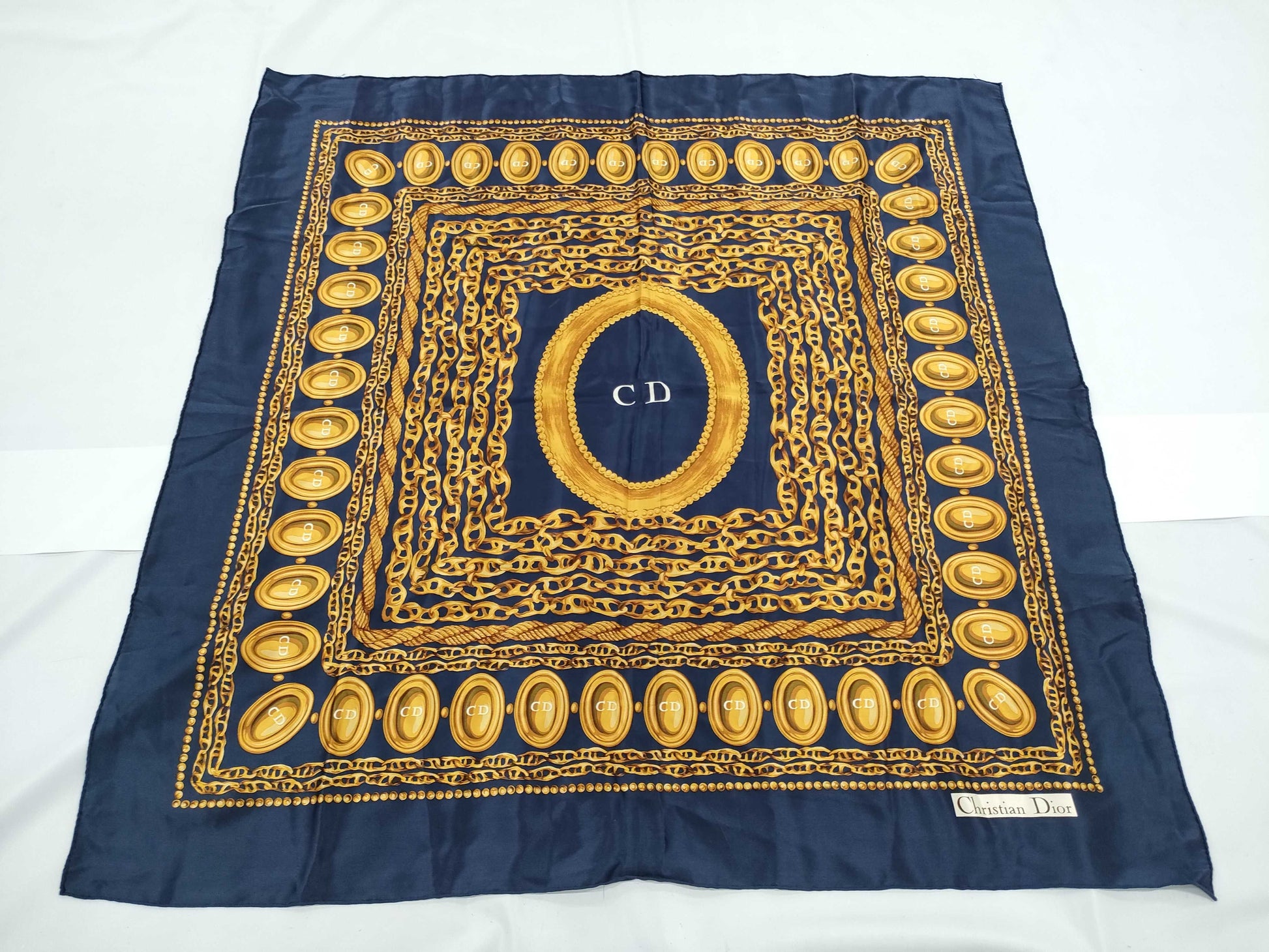 Dior CD logo scarf