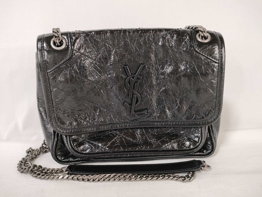 Yves Saint Laurent Paris Niki Leather Chain Shoulder Bag 633151