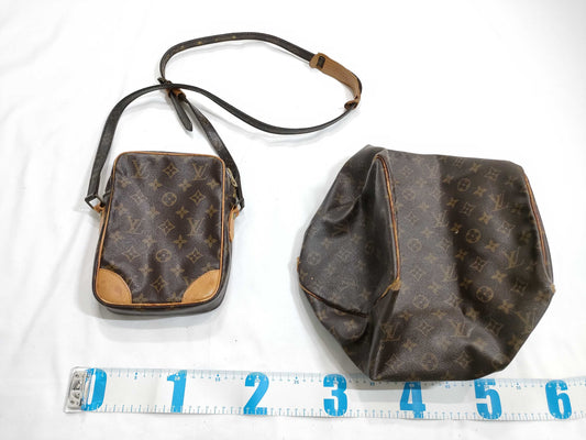 LOUIS VUITTON Monogram M41108 Speedy 30/Danube/Bucket 3-Piece Handbag