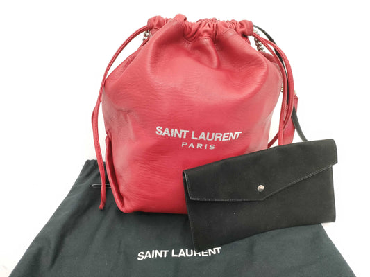 Yves Saint Laurent Teddy Drawstring Shoulder Bag