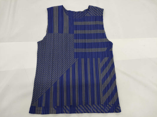 ISSEY MIYAKE Pleats Please Tank Top, All-Over Print