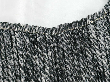 ISSEY MIYAKE Pleats Please Tank Top, All-Over Print, Navy/Gray