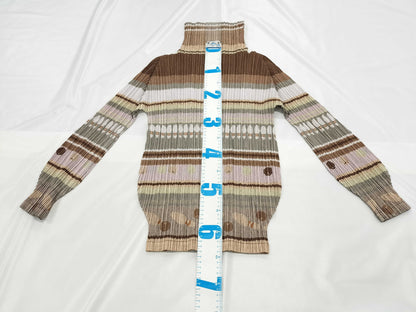 ISSEY MIYAKE Pleats Please Long Sleeve Bowling Top