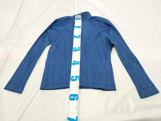 ISSEY MIYAKE Pleats Please Top, Long Sleeve, Navy Blue
