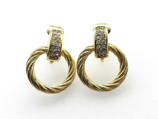 Dior Rhinestone Earrings
