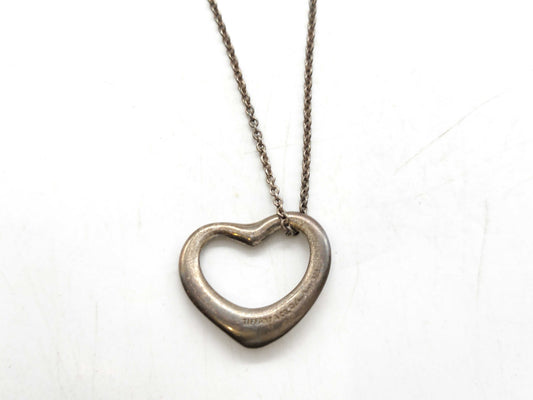 Tiffany & Co. Open Heart SV925 9.0g Necklace