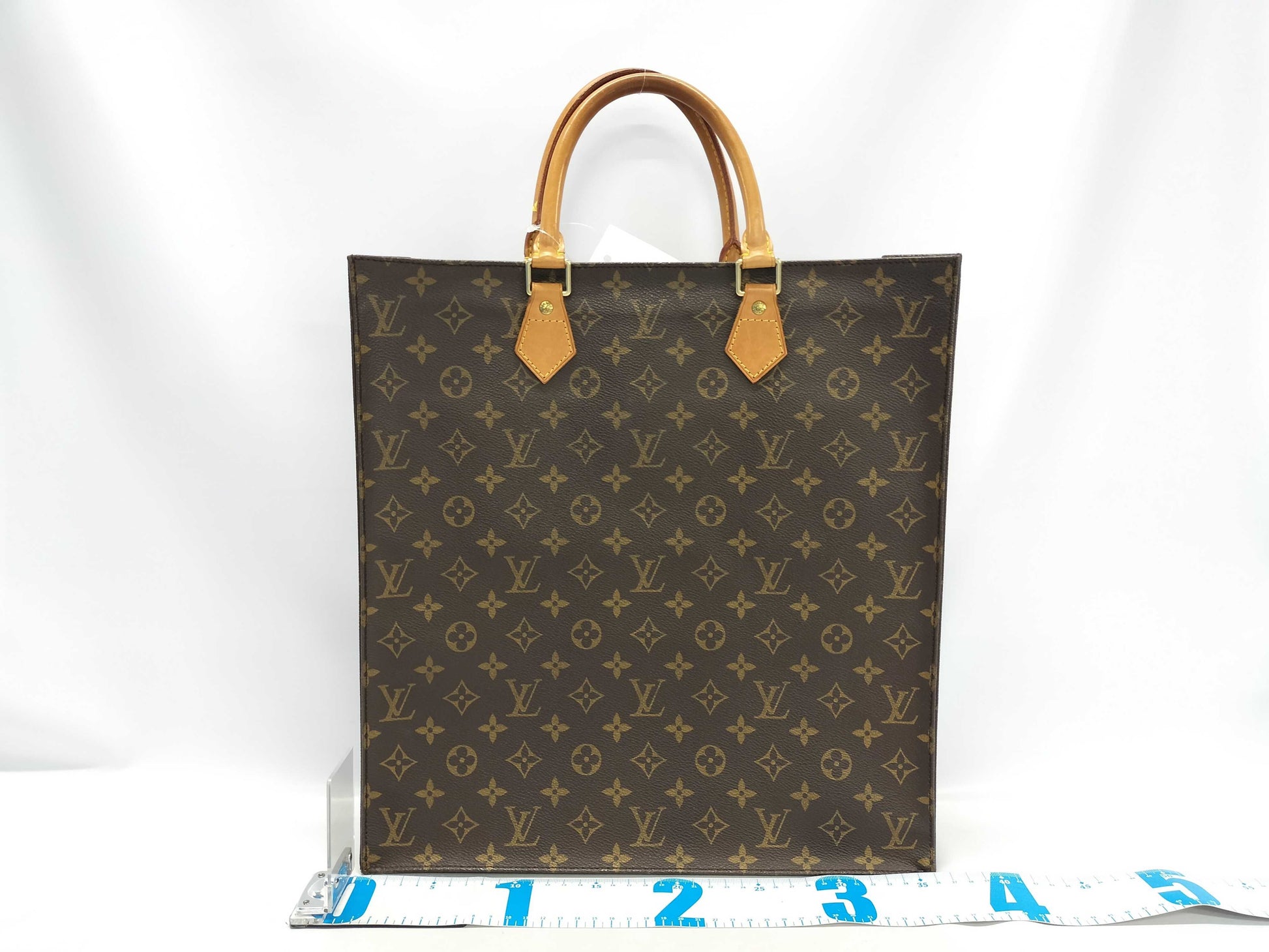 LOUIS VUITTON Monogram Sac Plat M51140 Tote Bag