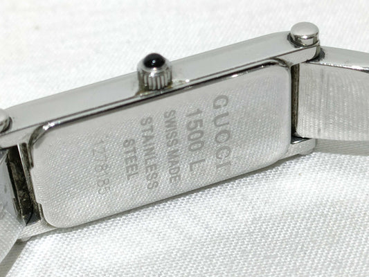 GUCCI GUCCI 1500L Women's Watch with Cracked Crystal, Not Working