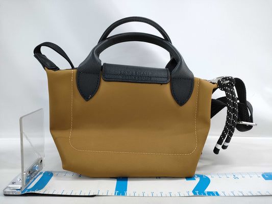 LONG CHAMP Pliage Nylon x Leather Mini 2-Way Shoulder Bag
