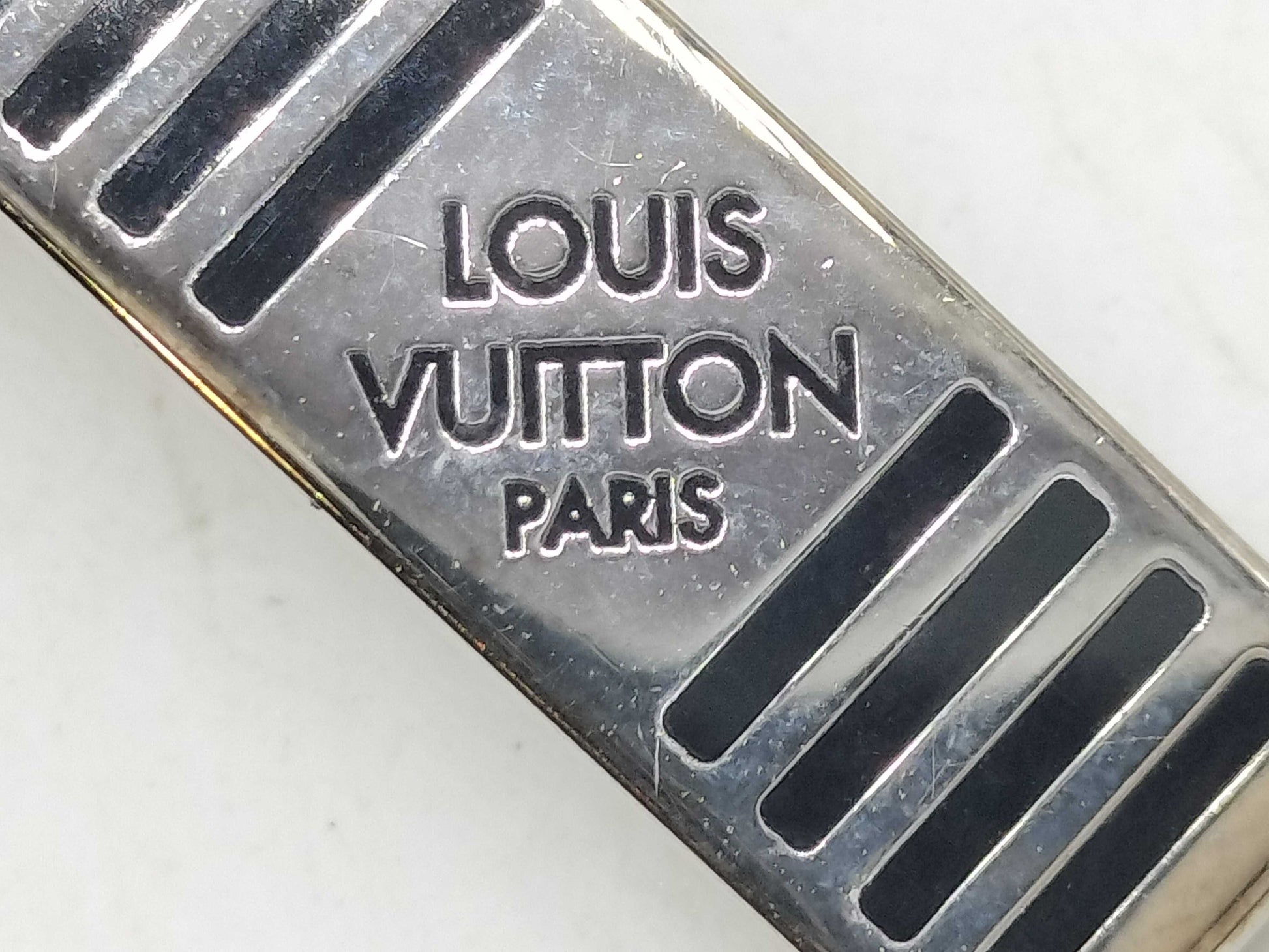 LOUIS VUITTON Damier Azur Tie Clip Tie Clip/Cufflinks
