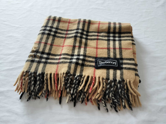 BURBERRY Nova Check Wool Scarf