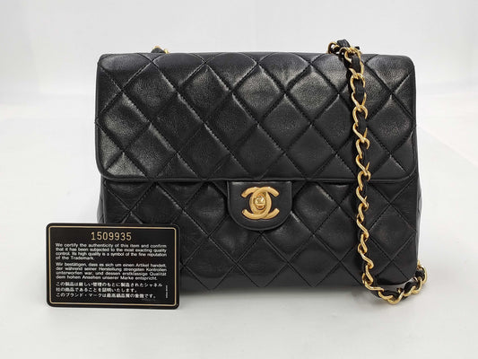 CHANEL Lambskin Matelasse 20 Single Flap/Single Chain Shoulder Bag