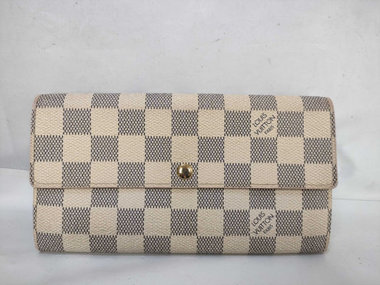 LOUIS VUITTON Damier Azur N61735 Portefeuille Sarah Wallet