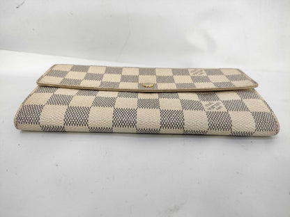 LOUIS VUITTON Damier Azur N61735 Portefeuille Sarah Wallet