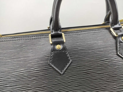 LOUIS VUITTON Epi Speedy 30 Noir Boston Bag