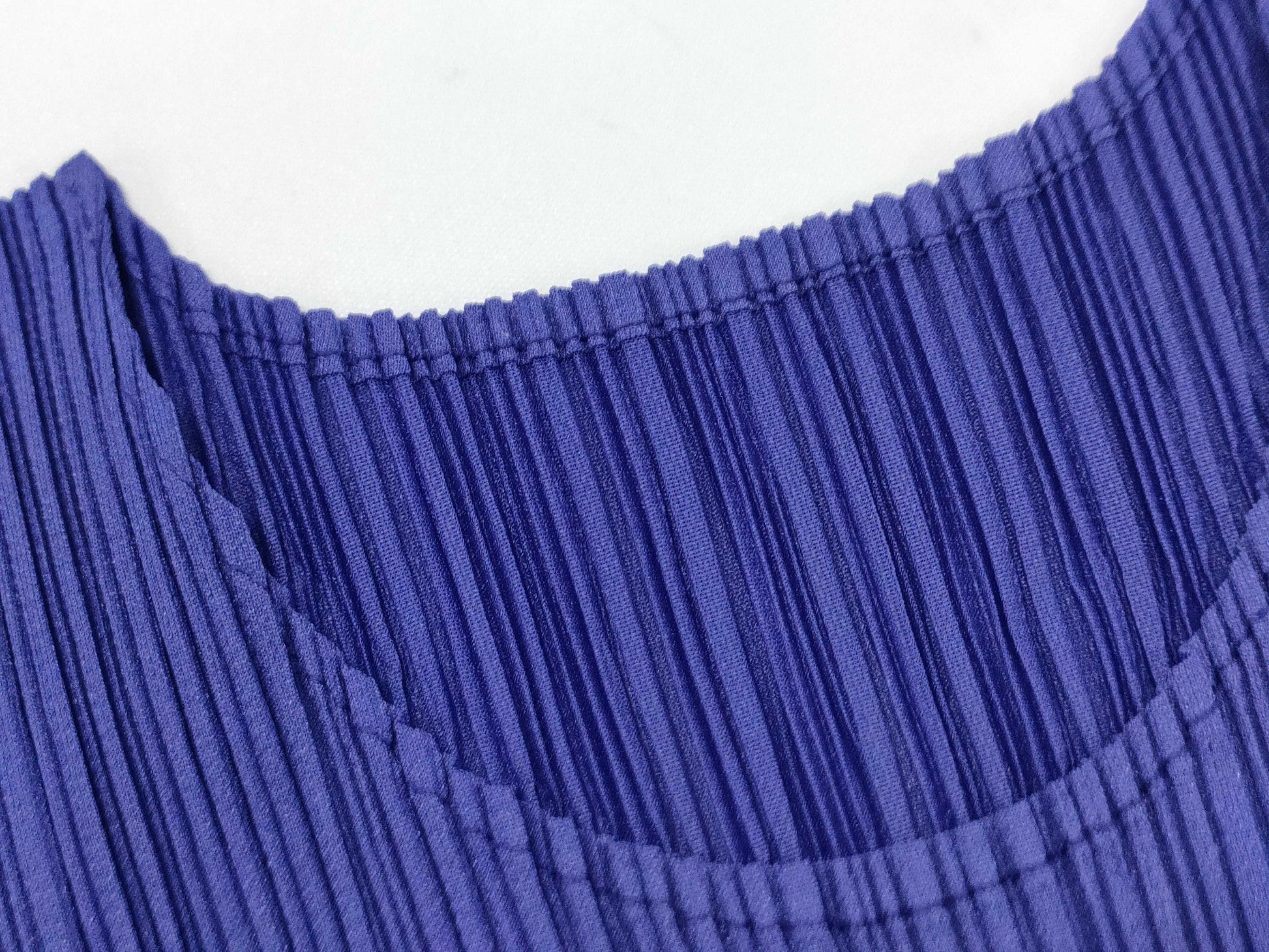 ISSEY MIYAKE Pleats Please Long Sleeve Purple Top