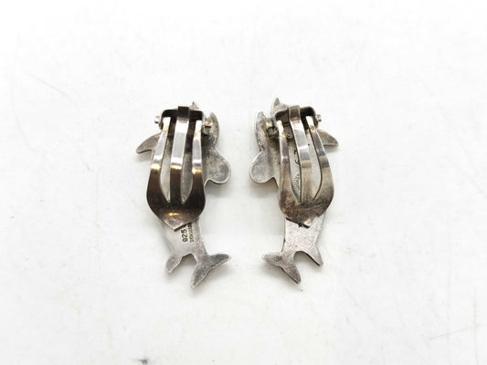 Georg Jensen Earrings 129 Dolphin SV925 7.3g Earrings