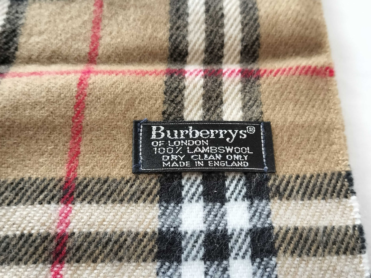 BURBERRY Nova Check Wool Scarf