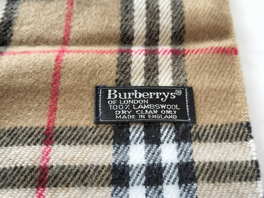 BURBERRY Nova Check Wool Scarf