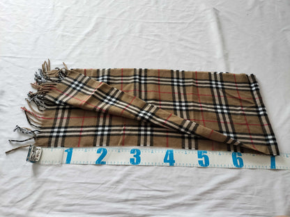 BURBERRY Nova Check Wool Scarf
