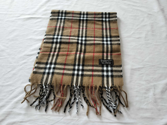 BURBERRY Nova Check Wool Scarf