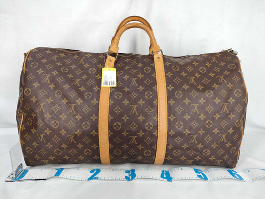 LOUIS VUITTON Monogram M41412 Keepall Bandouliere 60 Boston Bag