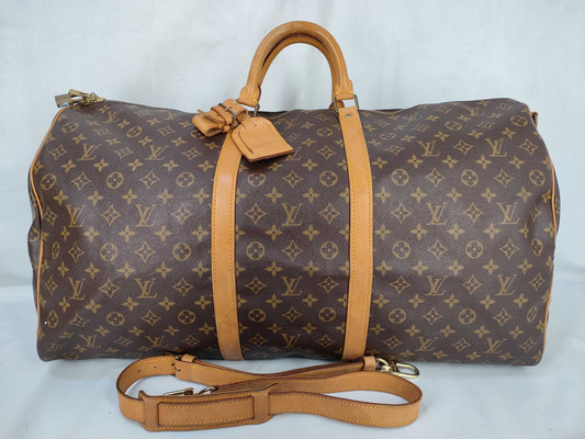 LOUIS VUITTON Monogram M41412 Keepall Bandouliere 60 Boston Bag