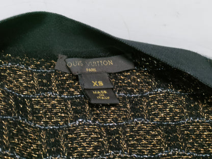 LOUIS VUITTON Damier Cardigan Cashmere Blend RW151A F7KC12OHU Cardigan