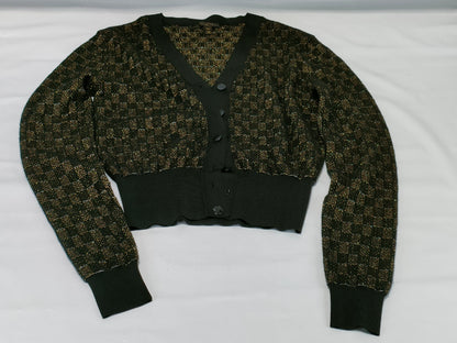LOUIS VUITTON Damier Cardigan Cashmere Blend RW151A F7KC12OHU Cardigan