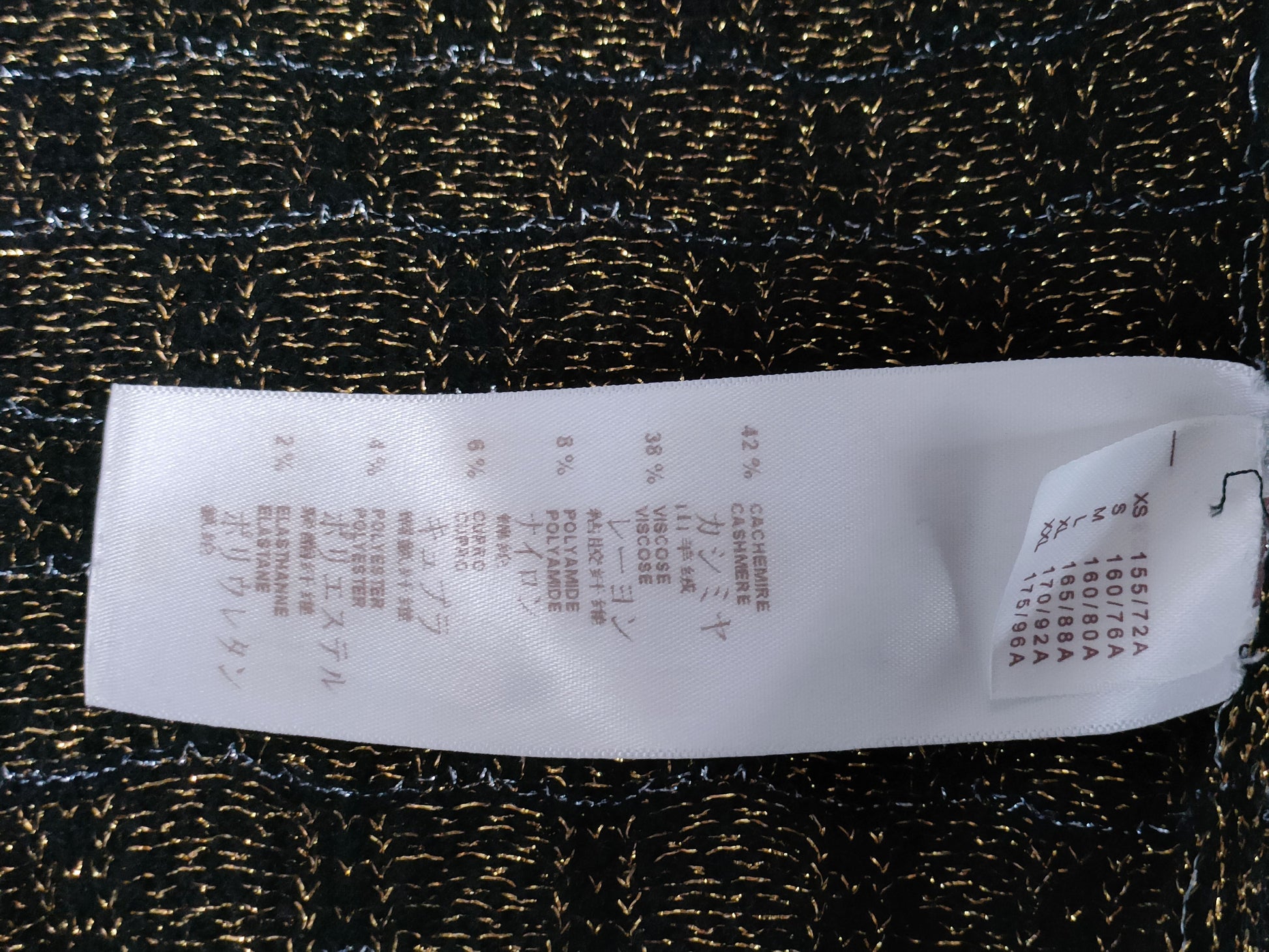 LOUIS VUITTON Damier Cardigan Cashmere Blend RW151A F7KC12OHU Cardigan