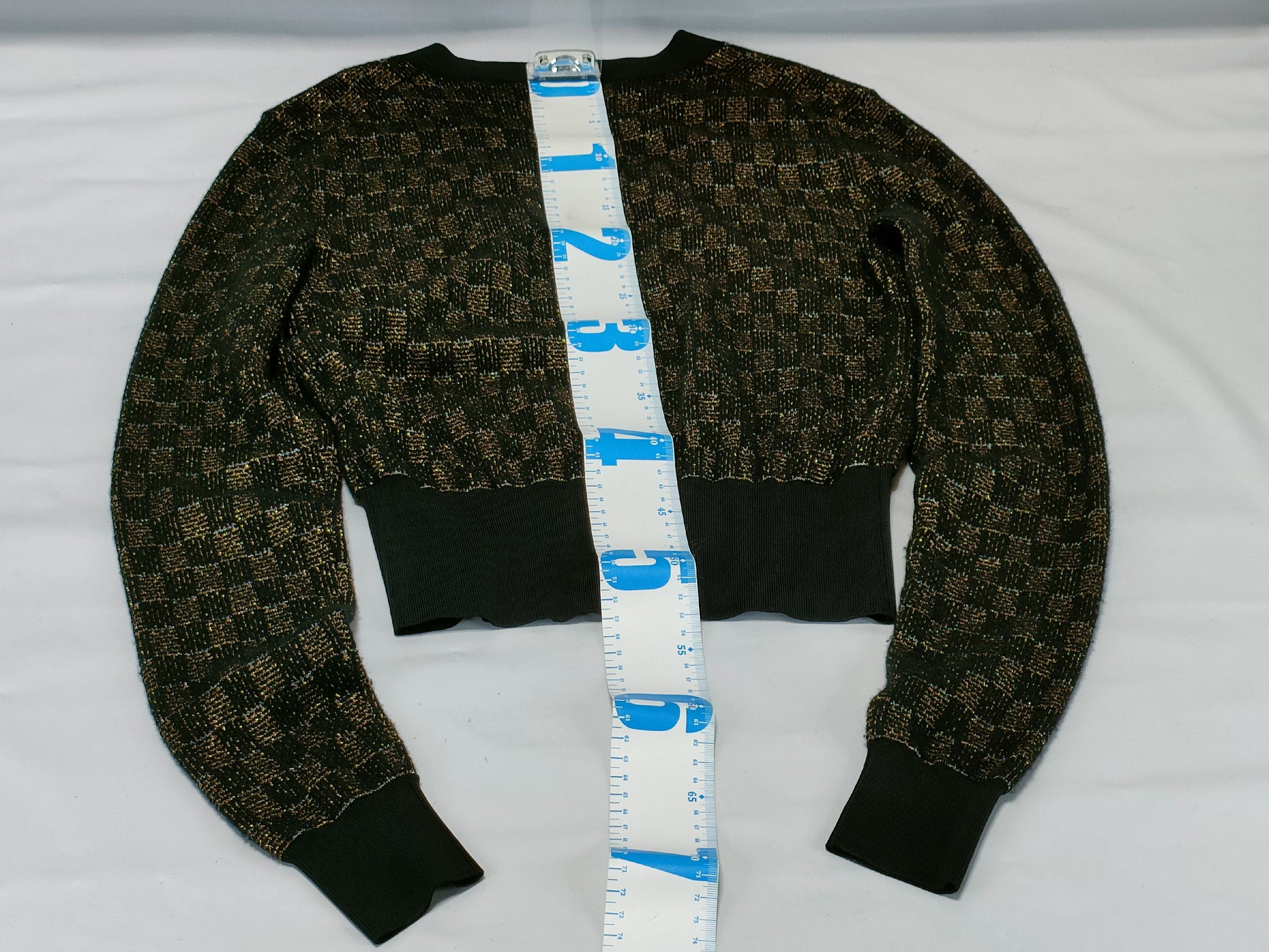 LOUIS VUITTON Damier Cardigan Cashmere Blend RW151A F7KC12OHU Cardigan