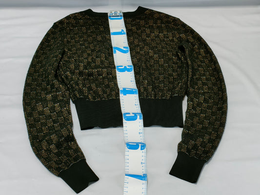 LOUIS VUITTON Damier Cardigan Cashmere Blend RW151A F7KC12OHU Cardigan