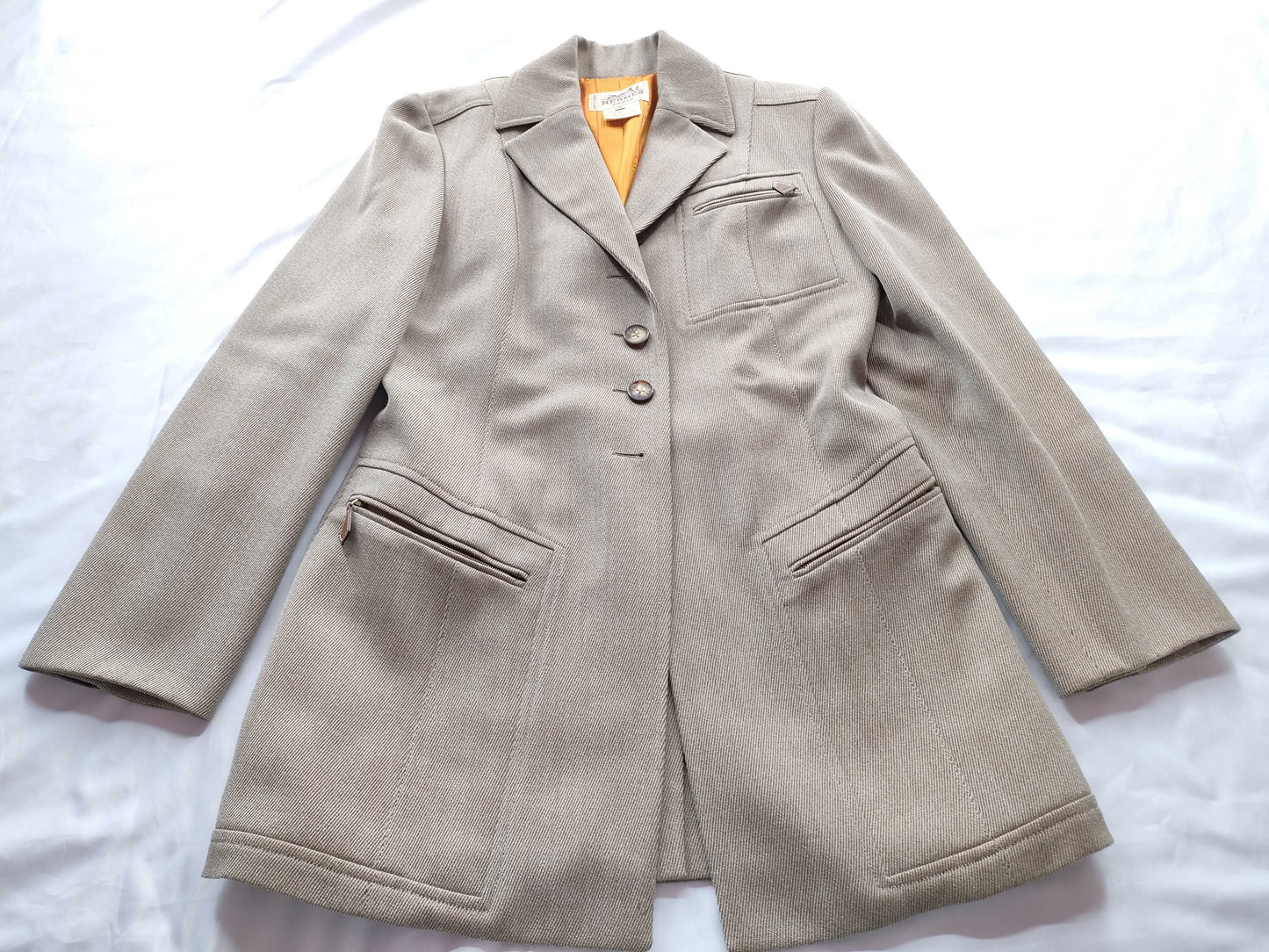 HERMES tailored jacket 100% wool jacket