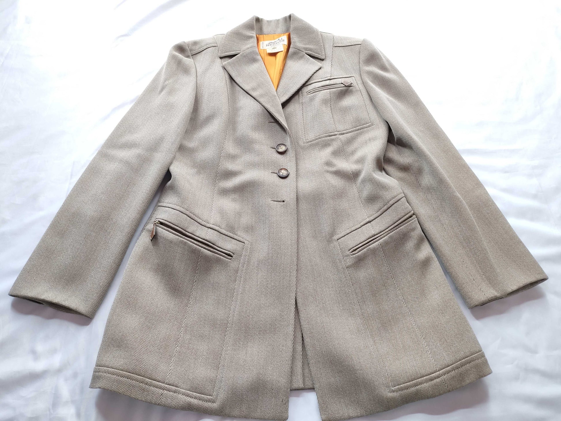 HERMES tailored jacket 100% wool jacket